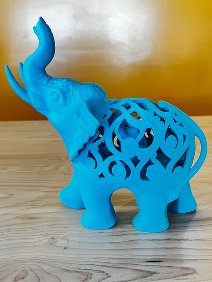 Elephant with Baby Inside-Turquoise