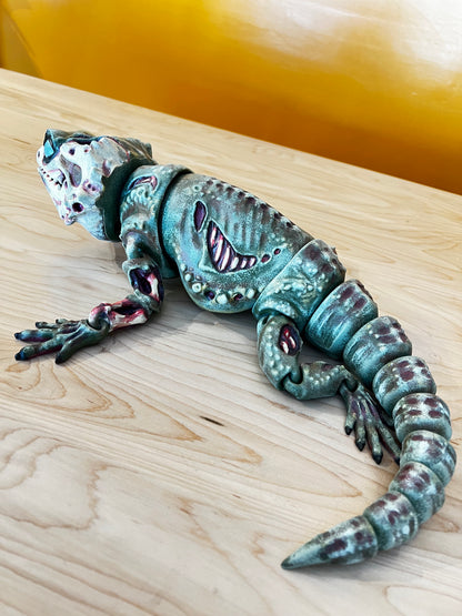 Zombie Bearded Dragon Handpainted-Large