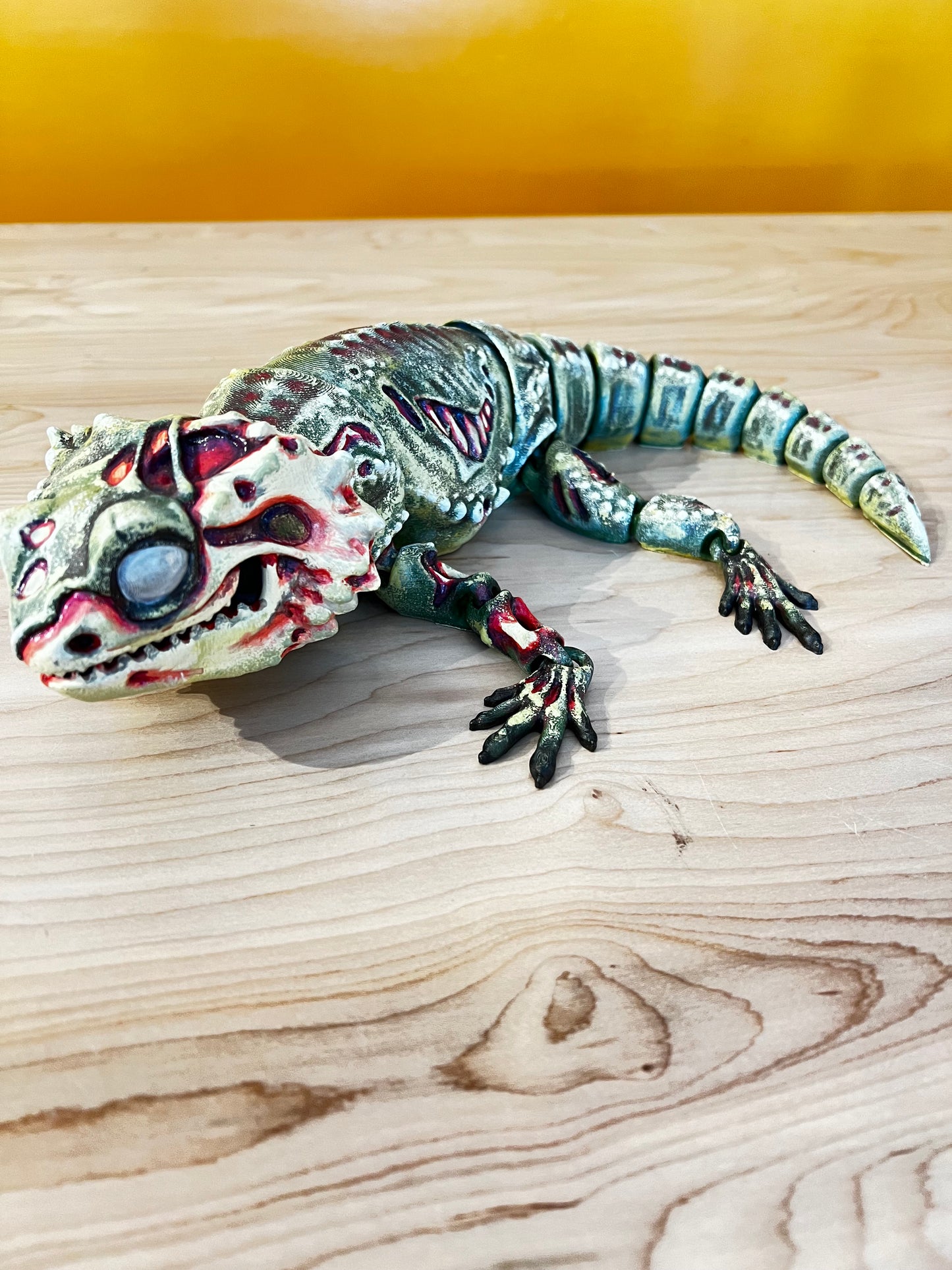 Zombie Bearded Dragon Handpainted-regular