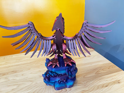 Phoenix on Crystal Stand-Large