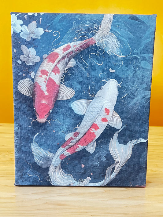 Koi Fish Canvas Print 8x10