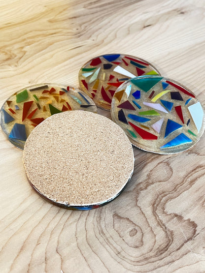 Coasters-Stained glass and Resin