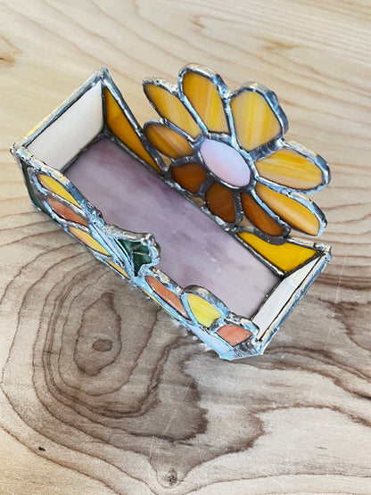 Flower Business Card Holder