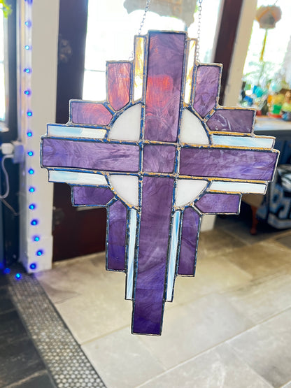 Purple Celtic Cross